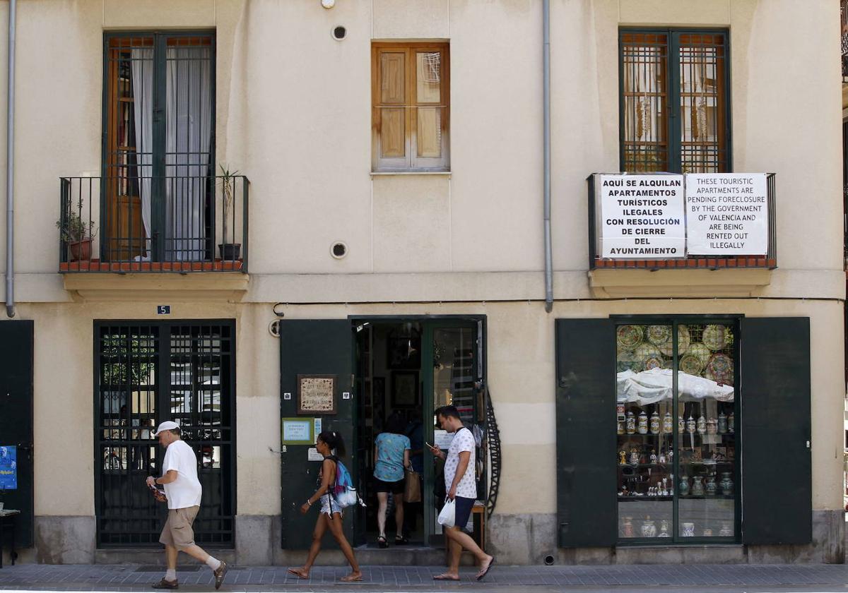 Un apartamento turístico en Valencia.