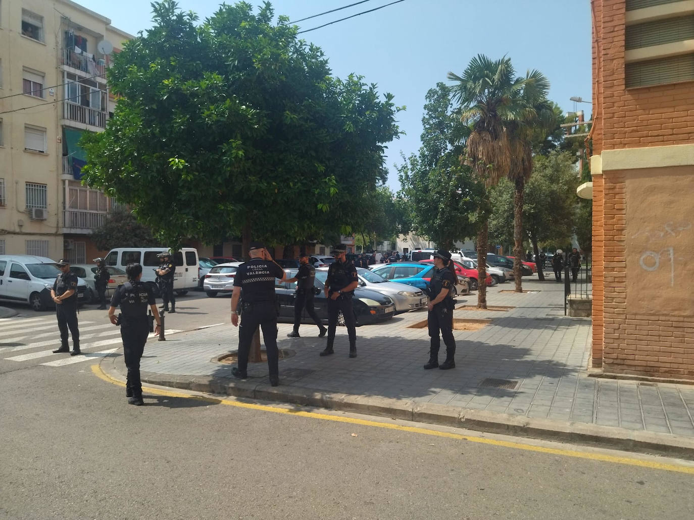 Operación antidroga en la Fuensanta