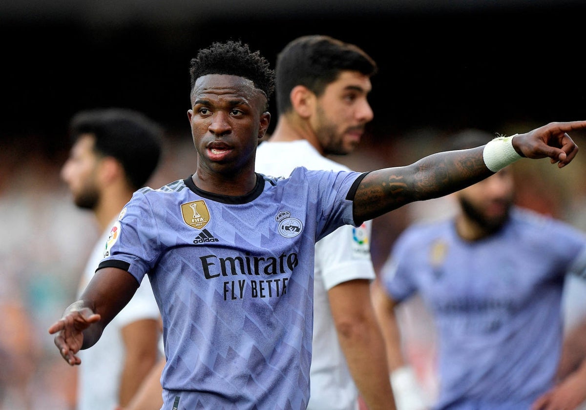 Vinícius, en Mestalla.