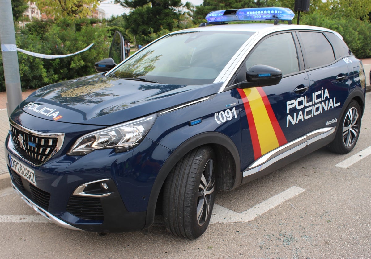 Un coche de la Policía Nacvional.