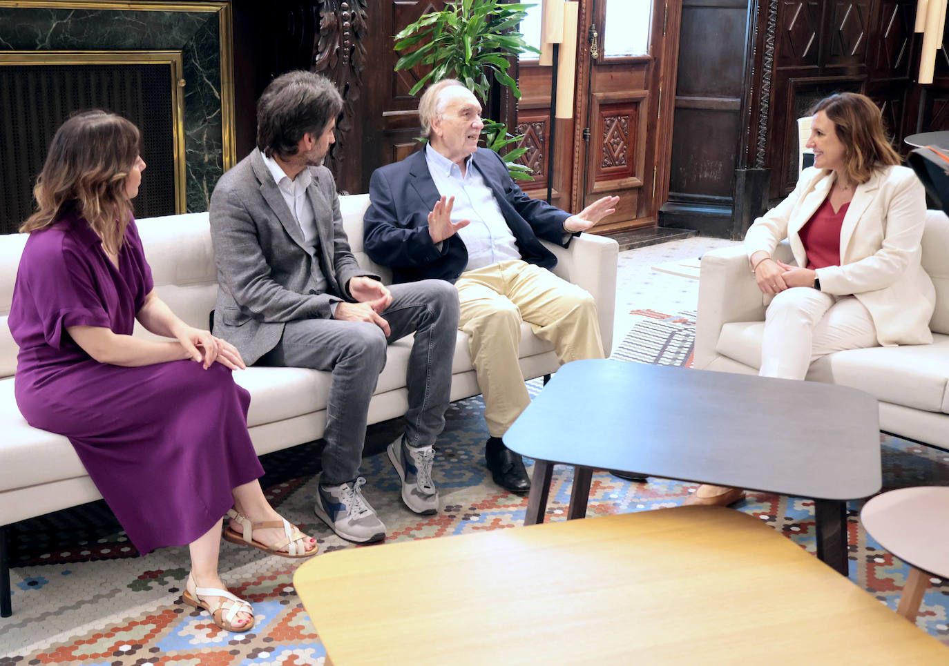 José Luis Moreno, Fernando Méndez-Leite y María José Catalá.