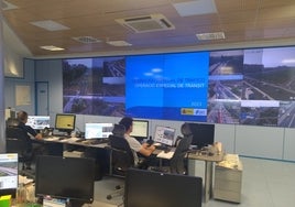 La sala del Centro de Gestión de Tráfico de Valencia.