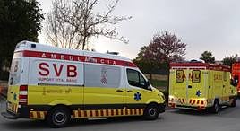 Una ambulancia de Soporte Vital Básico.