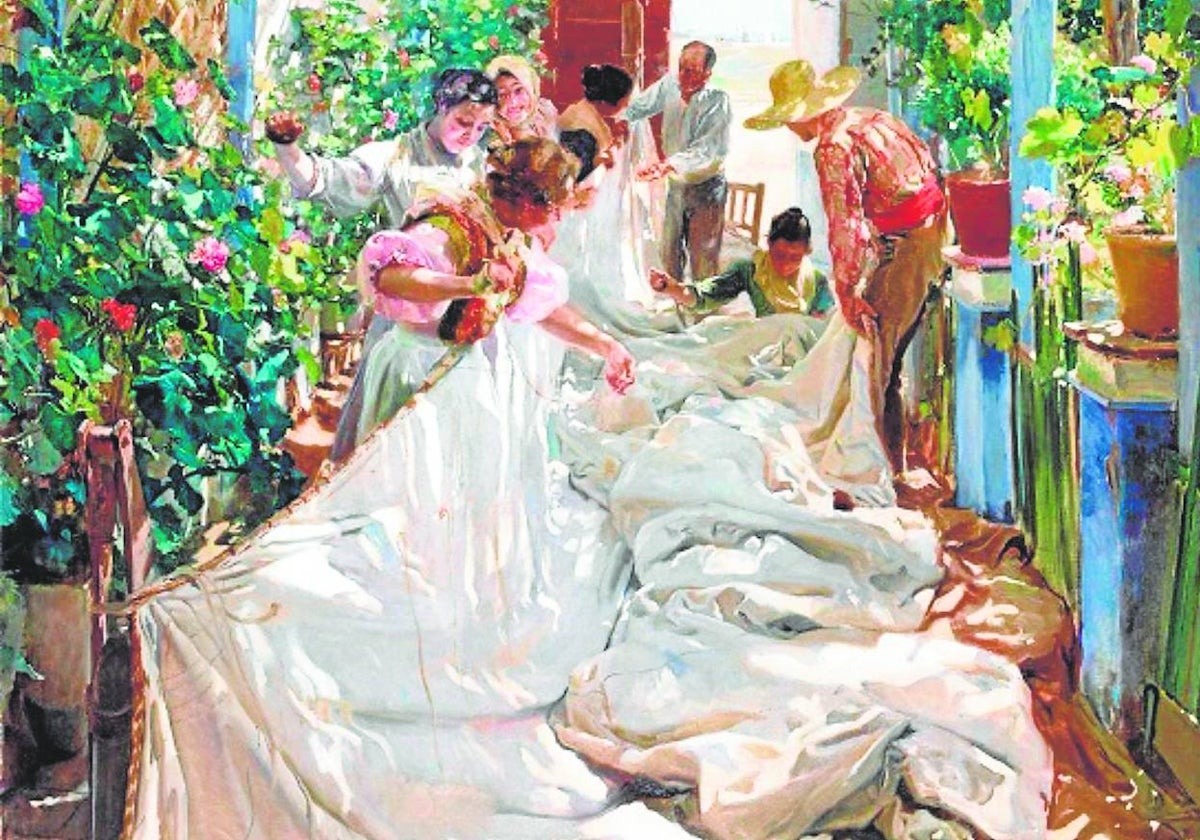 'Cosiendo la vela' (1896).