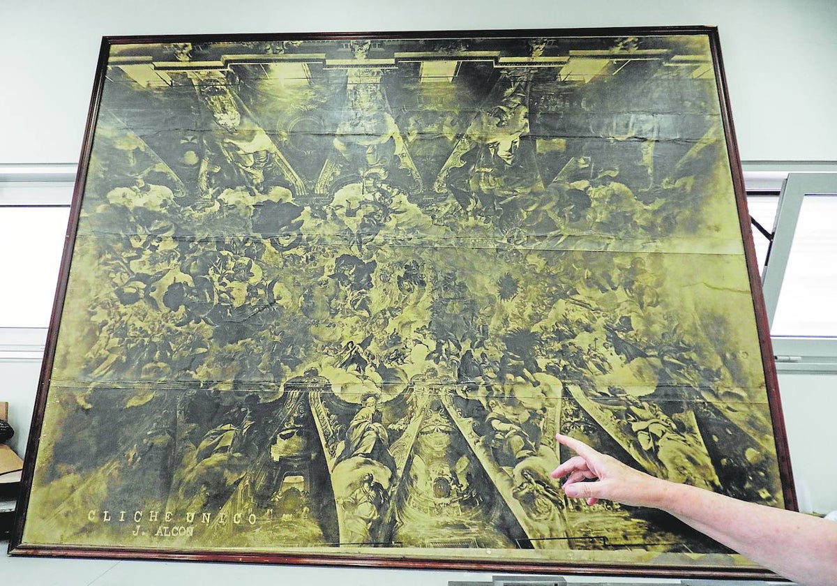 Fotografía realizada por J. Alcón en los años veinte del pasado siglo que se considera clave en el proceso de restauración.