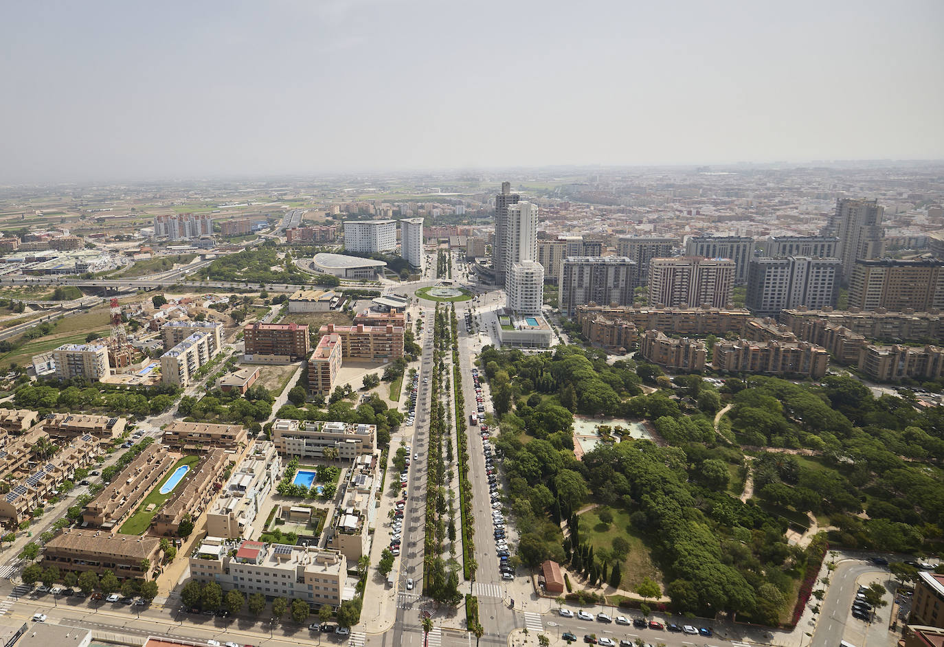 Valencia desde el helicóptero de la Guardia Civil