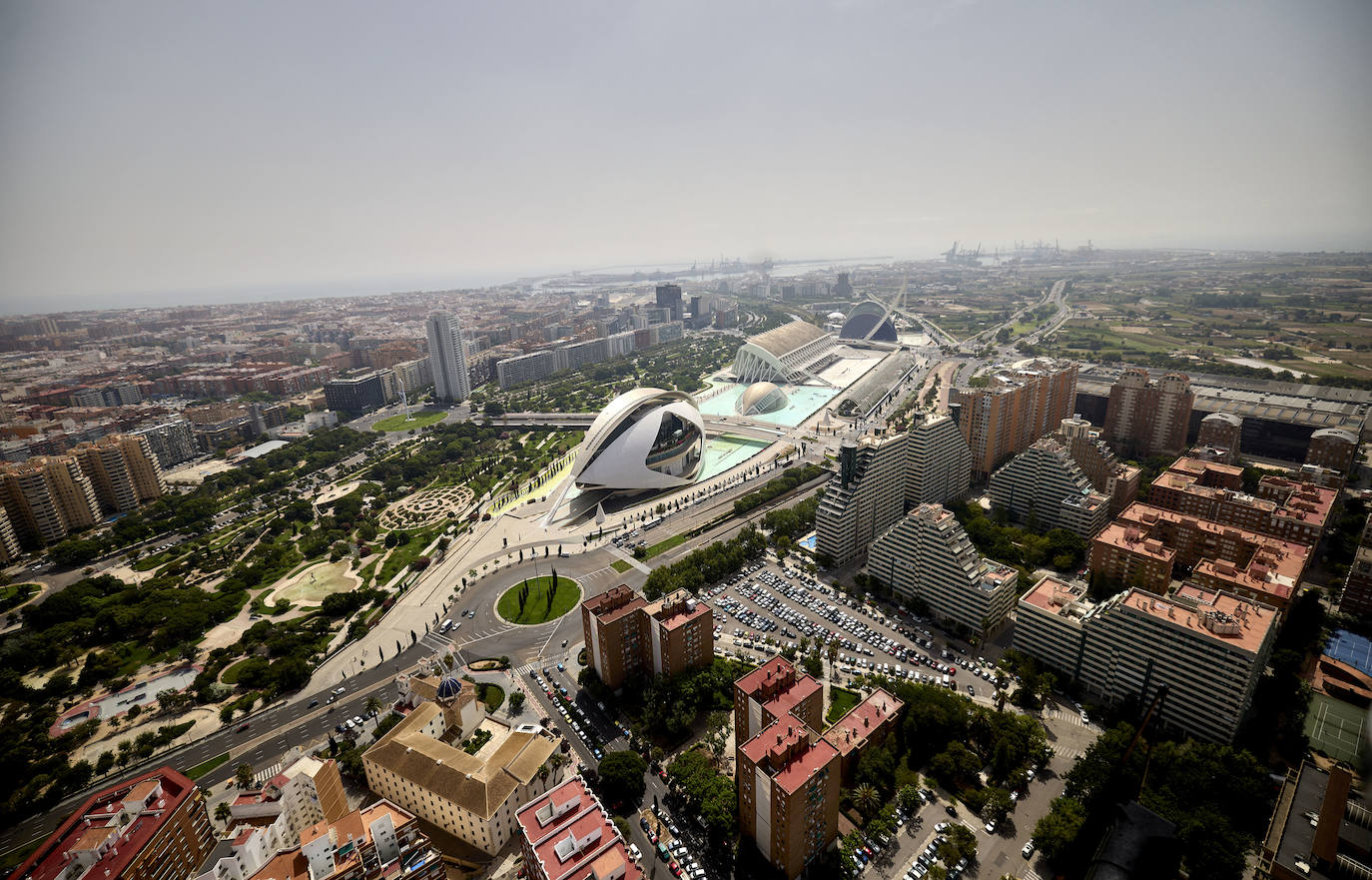 Valencia desde el helicóptero de la Guardia Civil