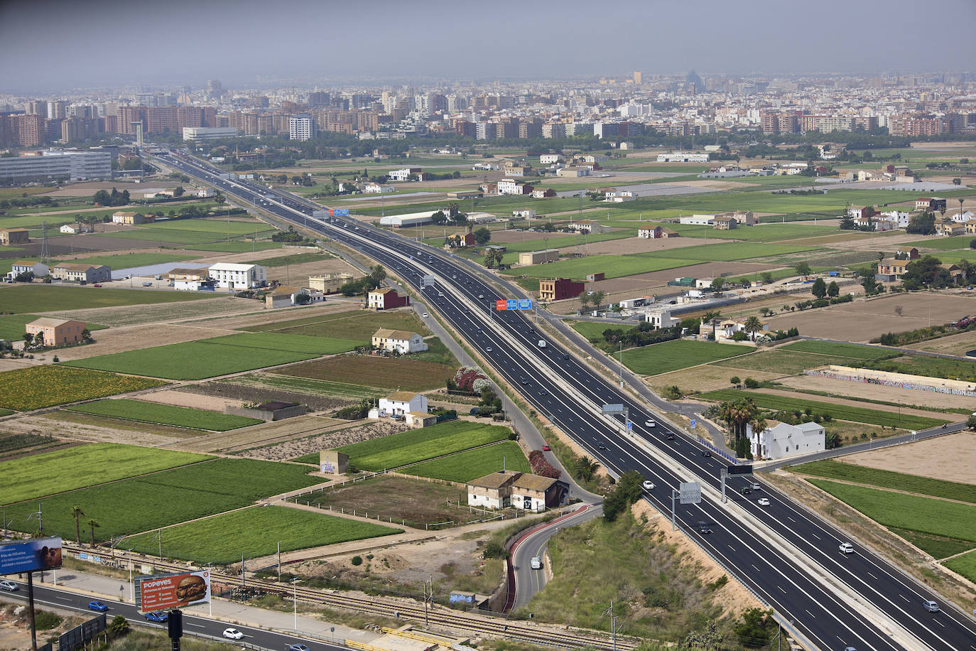 Valencia desde el helicóptero de la Guardia Civil