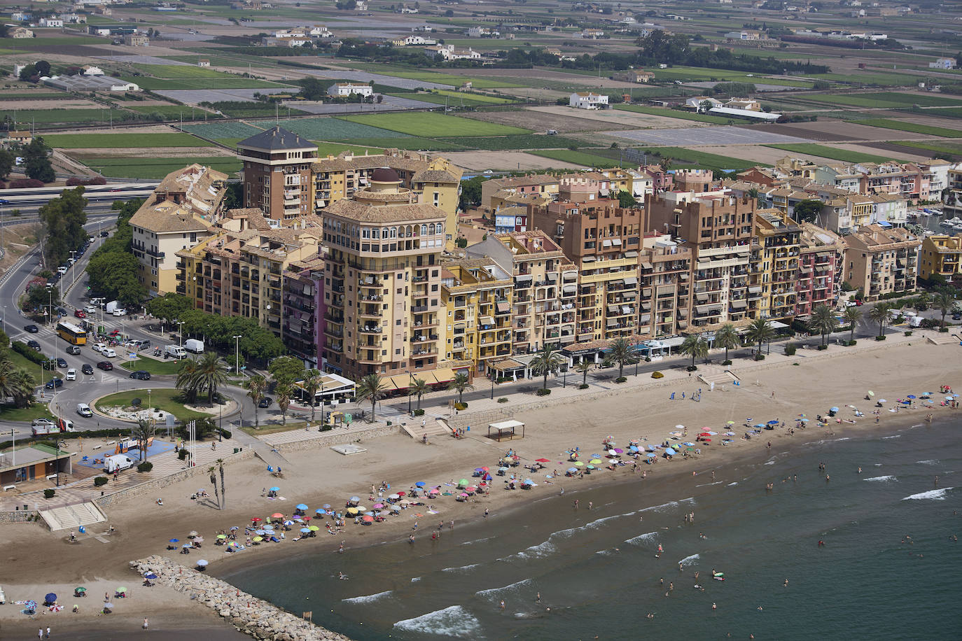 Valencia desde el helicóptero de la Guardia Civil