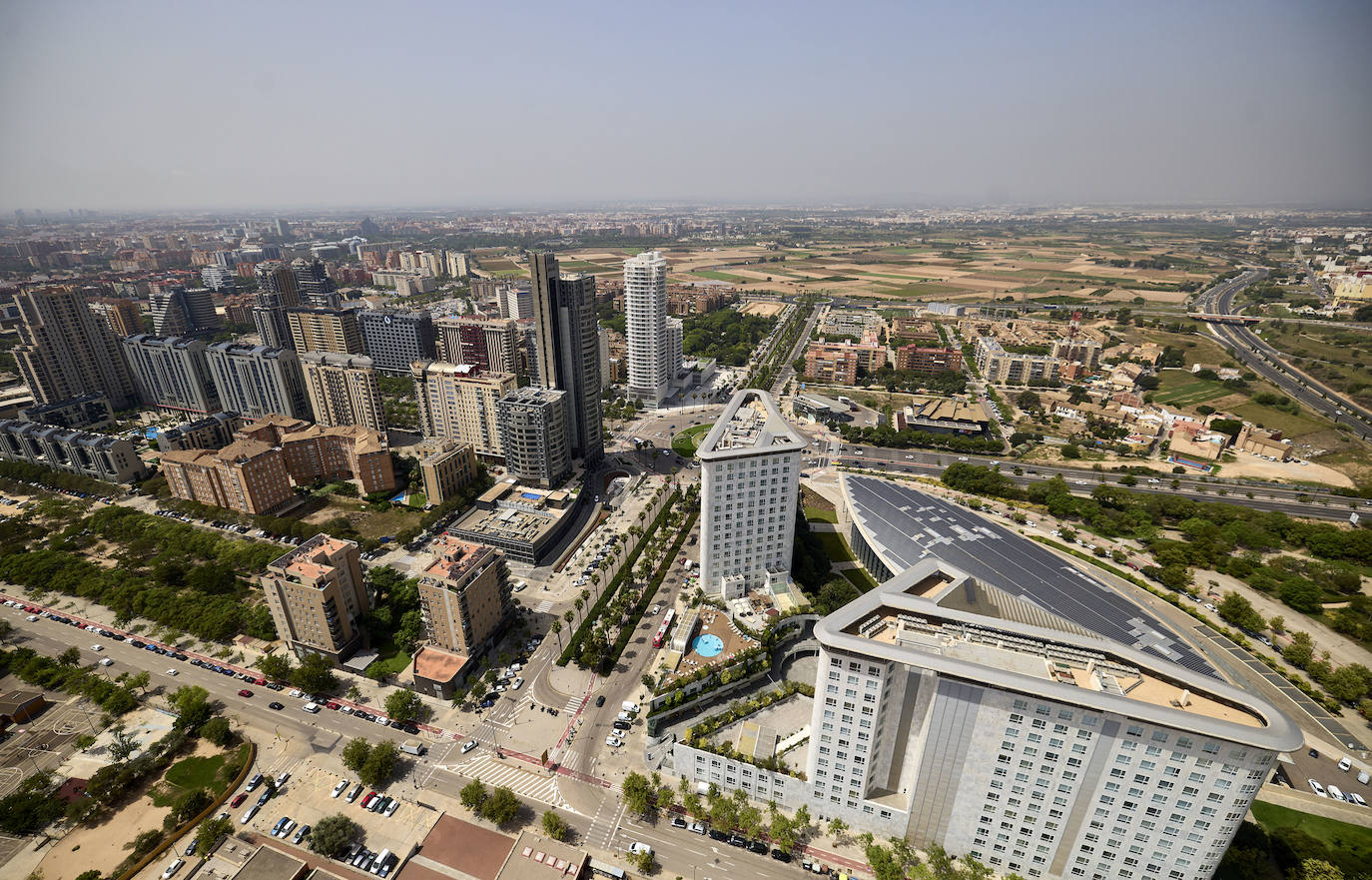 Valencia desde el helicóptero de la Guardia Civil