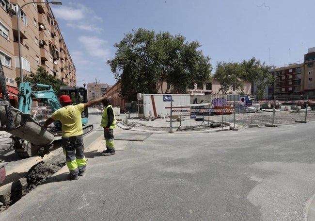 Obras para peatonalizar el entorno del mercado del Cabanyal.