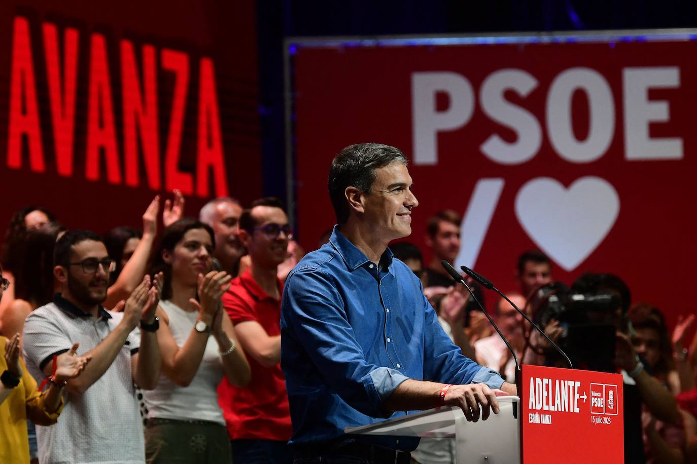 Así ha sido el mitin de Pedro Sánchez en Valencia con motivo de la campaña electoral