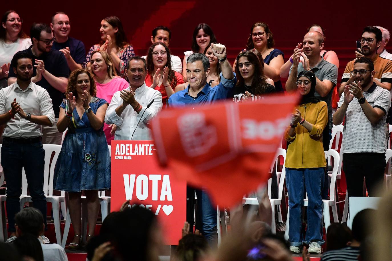 Así ha sido el mitin de Pedro Sánchez en Valencia con motivo de la campaña electoral