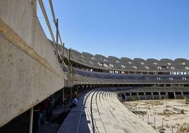 Una de las gradas del nuevo estadio del Valencia.