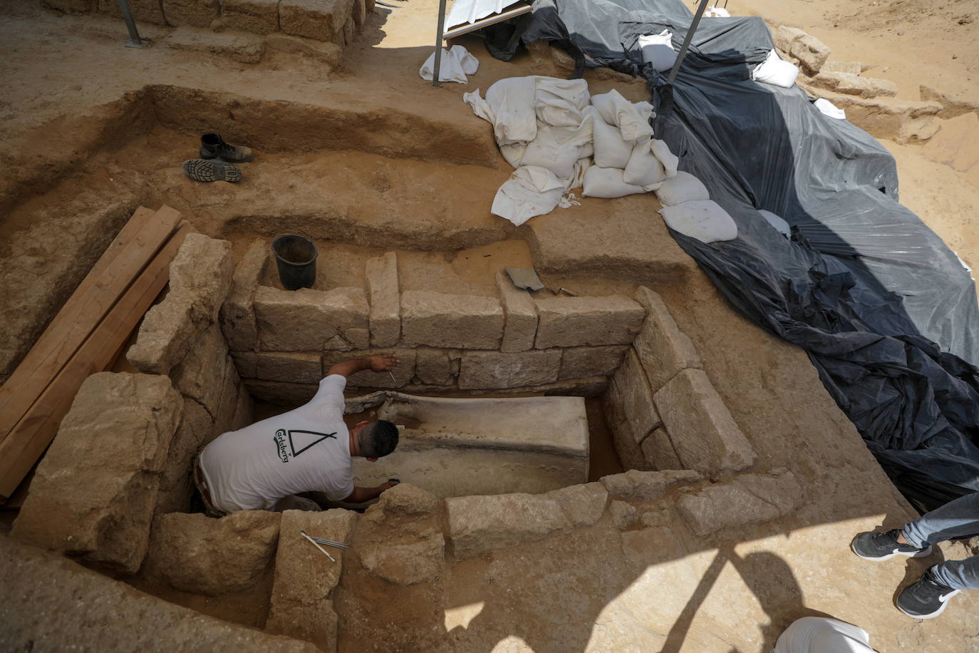 Nuevos hallazgos en la necrópolis romana de Gaza