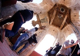 El campanario de la Iglesia de Santa Catalina de Valencia.