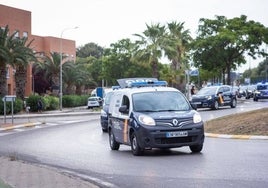 Imagen de archivo de vehículos de la Policía Nacional.