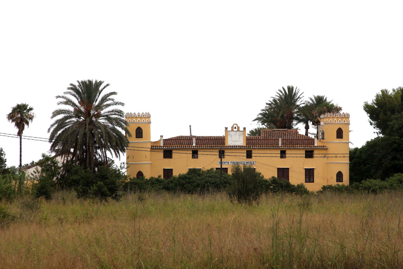 El huerto de Francisco Merle, ahora en manos de los Noguera. La mayoría de familias descienden de los Morand.