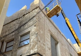 Las obras que se están realizando en la Casa-Palacio de Luis Cerdà.