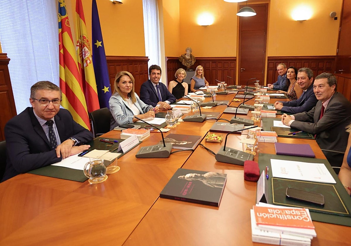 Pleno del Consell presidido por el presidente de la Generalitat, Carlos Mazón.