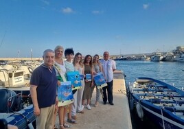 Los participantes en la presentación del Ajedrez Viviente.