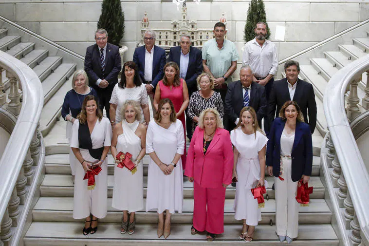 Los alcaldes de las 15 pedanías de Valencia