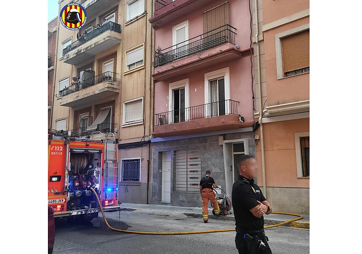 Vivienda donde se produjo el incendio.