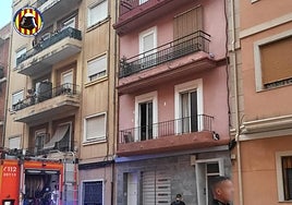 Vivienda donde se produjo el incendio.