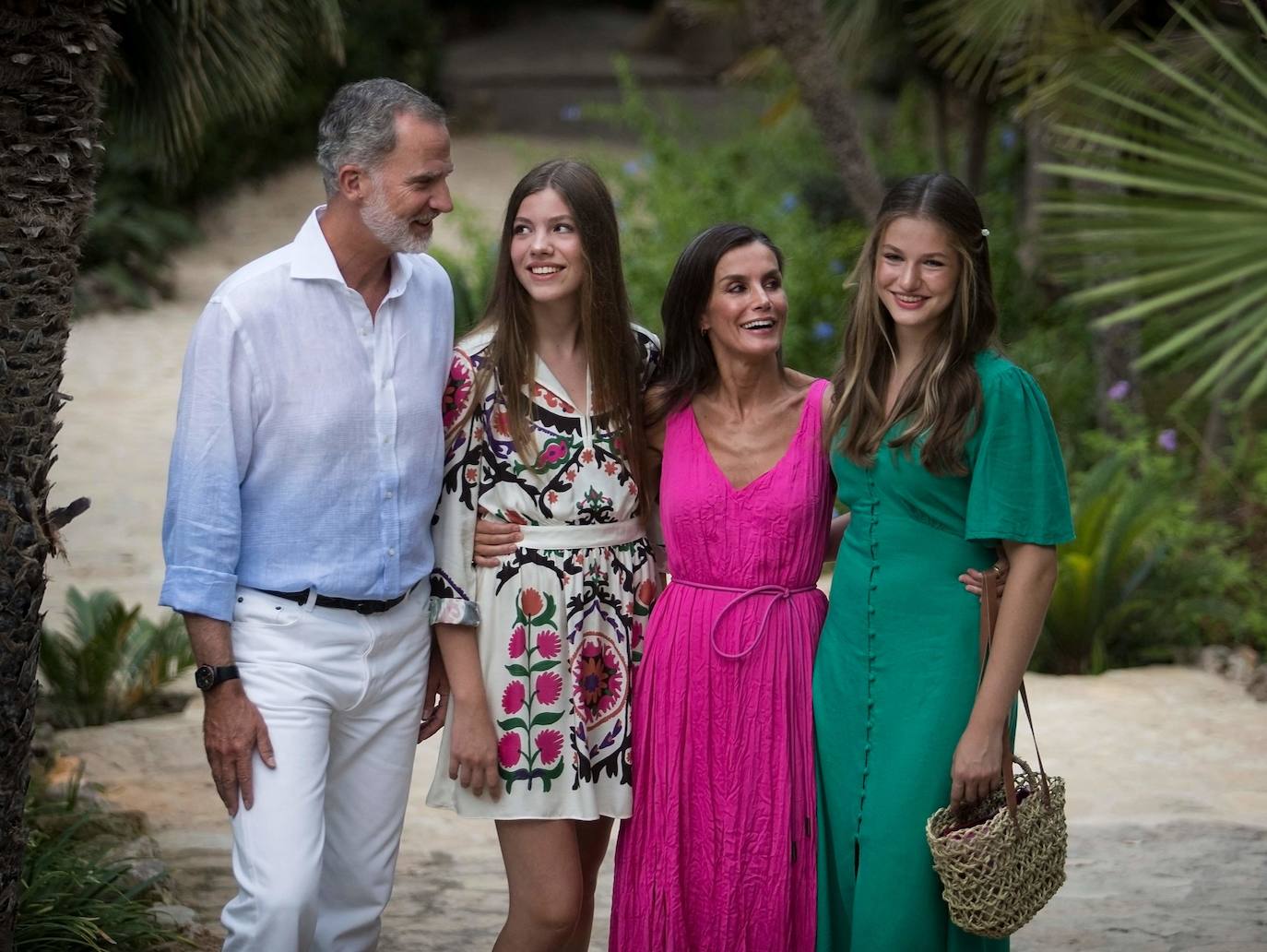 Posado real en los Jardines de Alfabia