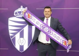 Domingo Catoira, este miércoles en su presentación como director deportivo del Valladolid.