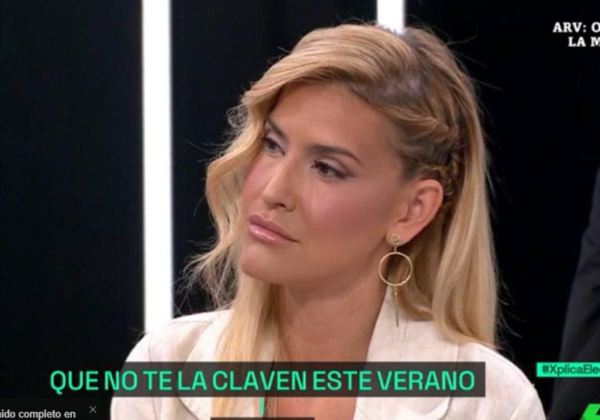 Afra Blanco durante un programa de 'La Sexta Xplica'