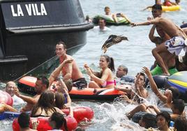 Cucañas en las fiestas patronales del Puerto de Sagunto