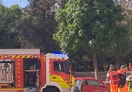 Primeras imágenes del incendio declarado este viernes, 4 de agosto.