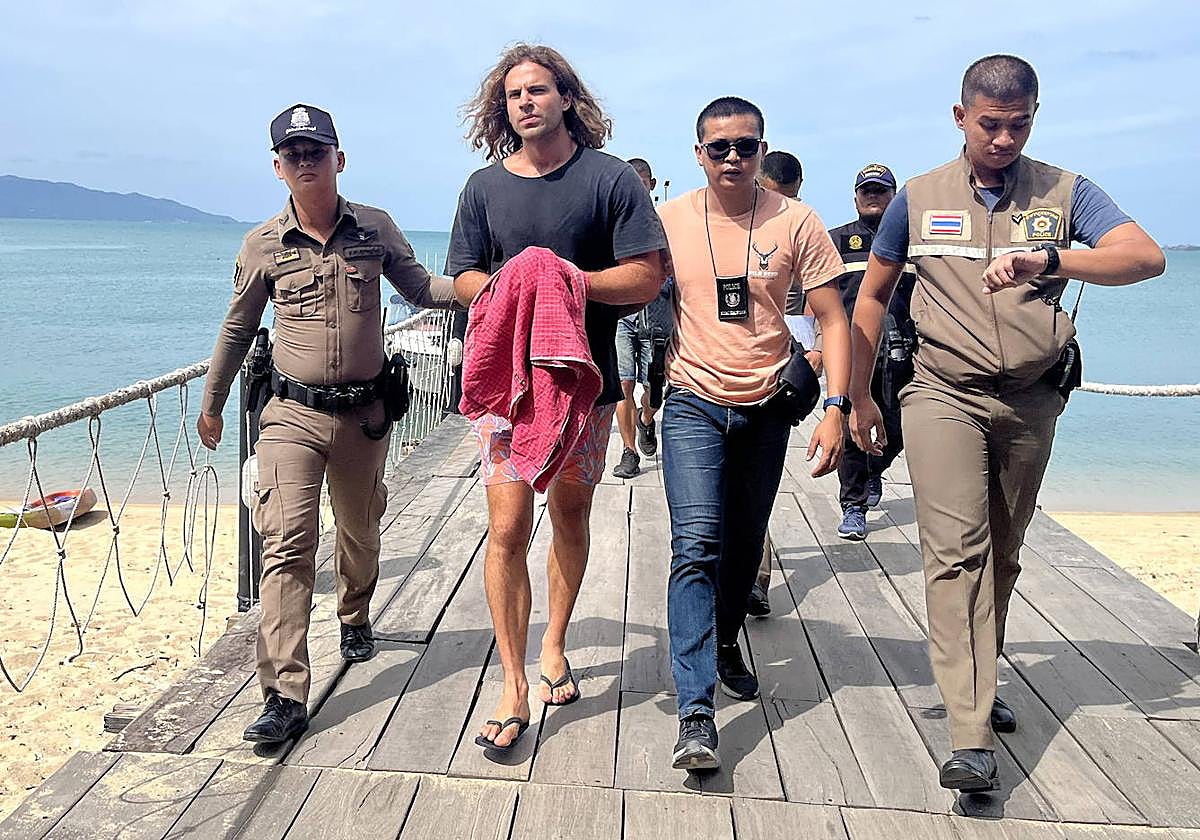 Daniel Sancho, acusado de un crimen en Tailandia.