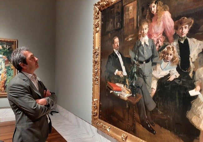 El conseller Vicente Barrera ha visitado este jueves el Museo de Bellas Artes de Valencia para disfrutar de las obras de Sorolla.