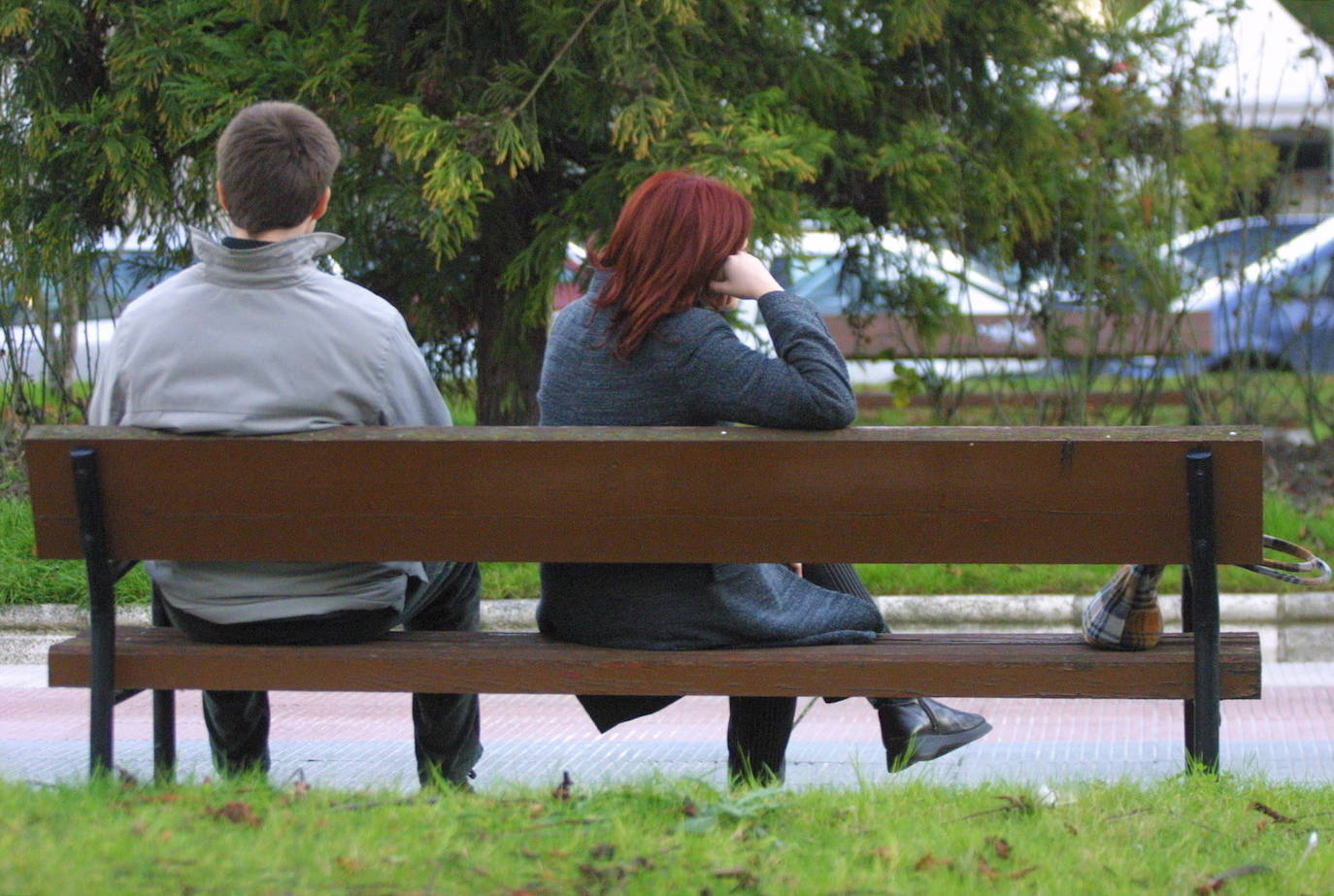 Una pareja enfadada en una imagen de archivo.