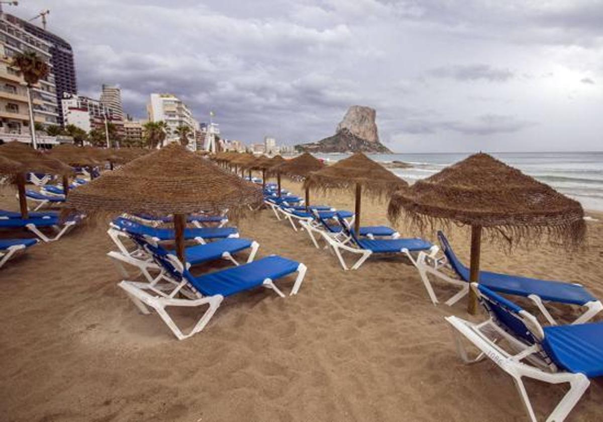 Una playa de Calpe.