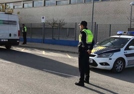 Policía Local de Benissa, en un control.