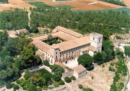 Vista aérea del monasterio.
