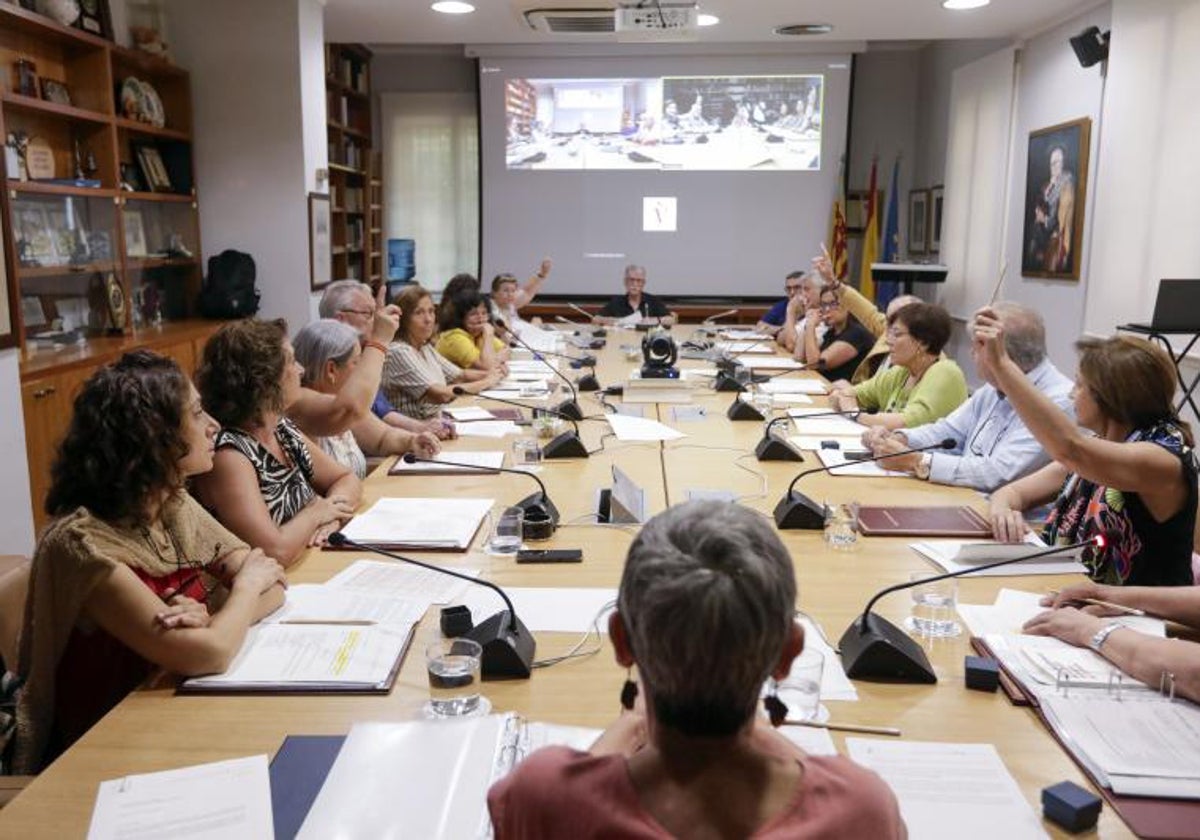 Reunión del pleno del Consell Valencià de Cultura.