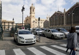 Vista del parking de la Burjas.