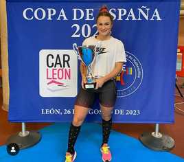 Sánchez con la copa.