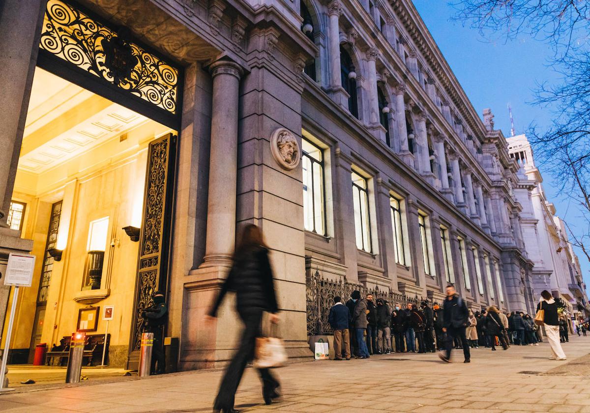 Colas en el Banco de España