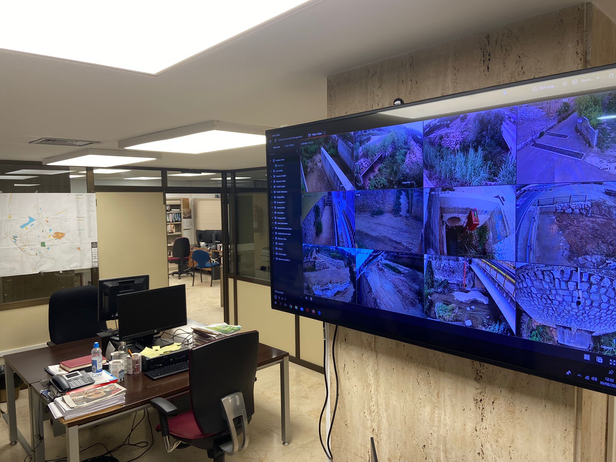 Sistema de vigilancia en Alzira.