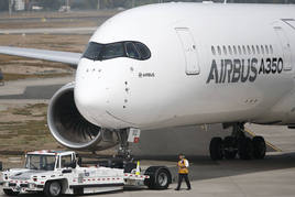 Imagen de archivo de un Airbus A350.