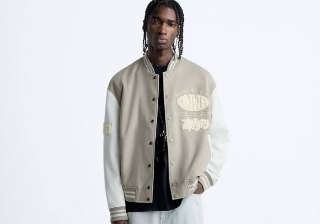 Cazadora bomber para hombre de Zara, por 49,95 euros.