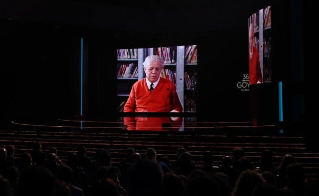 Una imagen de Luis García Berlanga durante la gala de los Premos Goya celebrados en Valencia.