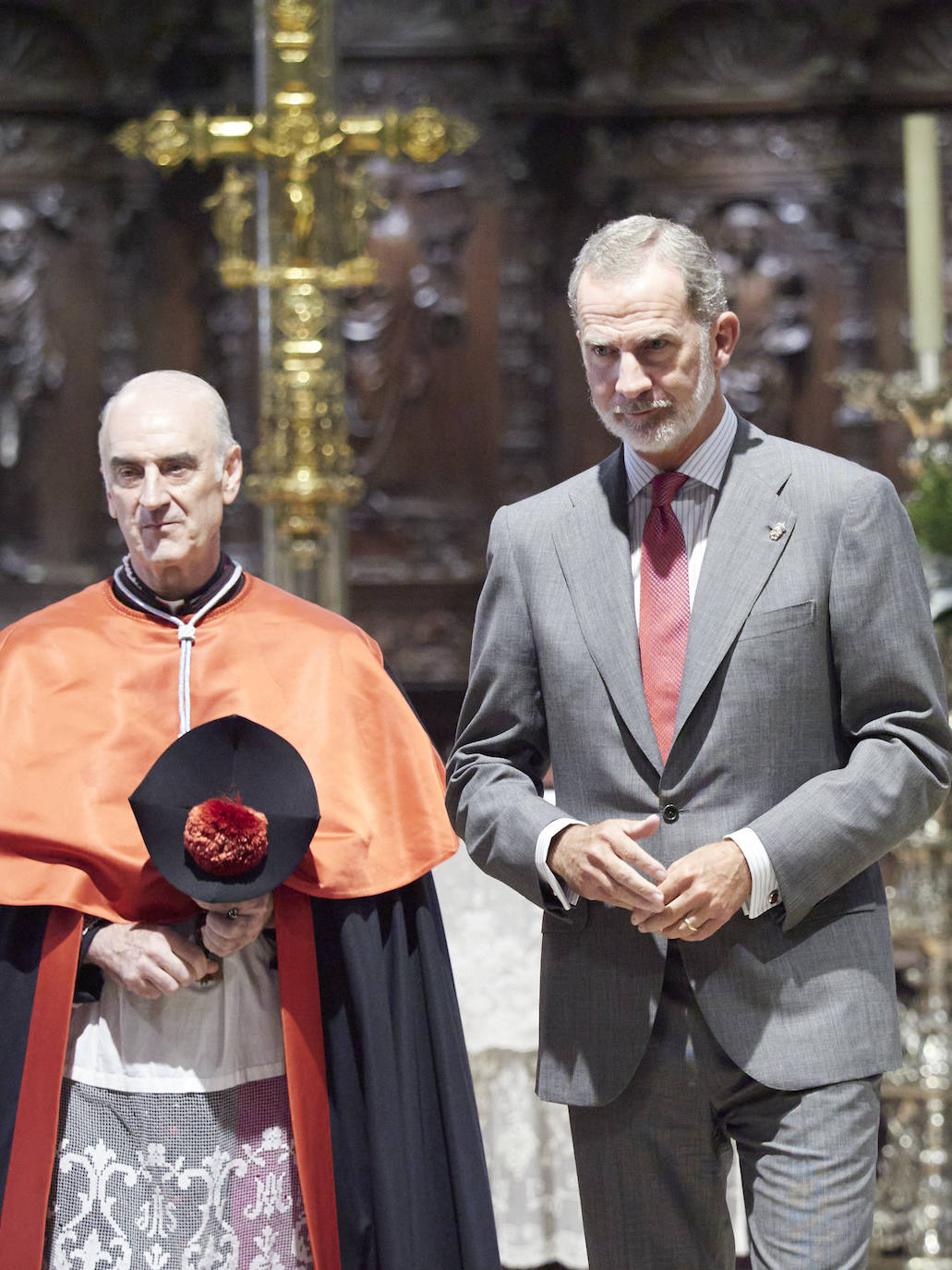 El entrañable gesto de Letizia con Felipe VI en Pamplona