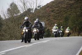 Motos en la carretera