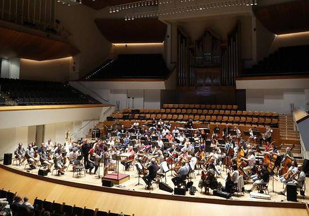 Aspecto de la Sala Iturbi del Palau durante la prueba de audición del jueves. 7 de septiembre